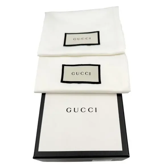 Gucci Interlocking GG Thong Sandal Black Leather Flat Flip Flop Slide EU 39 US 9 - Picture 2 of 14